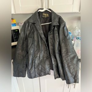 Men’s genuine leather jacket XL